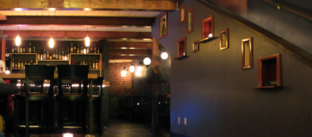 livingroom bar stairs